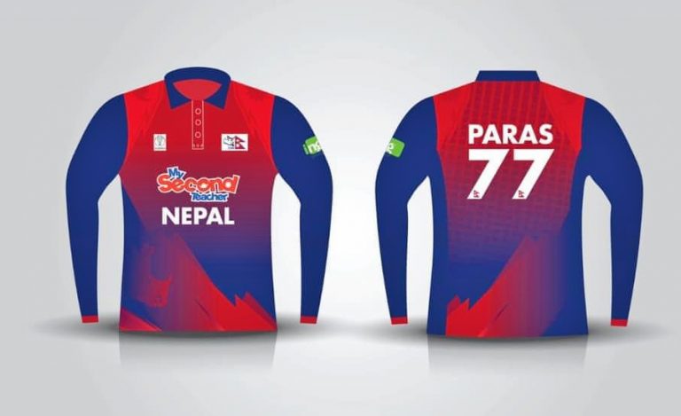 नेपाली क्रिकेट टिमको नयाँ जर्सी सार्वजनिक