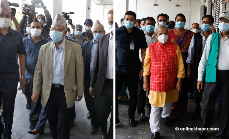 माधव नेपाल र महन्थ ठाकुरको दल दर्ता प्रक्रिया आज टुंग्याउने निर्वाचन आयोगको तयारी