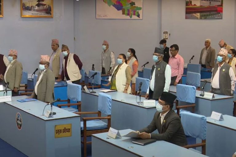 एमालेको अवरोधपछि लुम्बिनी प्रदेश सभा बैठक स्थगित