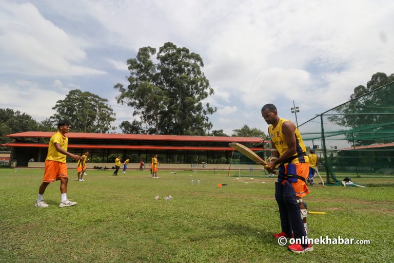 ईपीएलका लागि सिंगारियो त्रिवि क्रिकेट मैदान (फोटो फिचर)