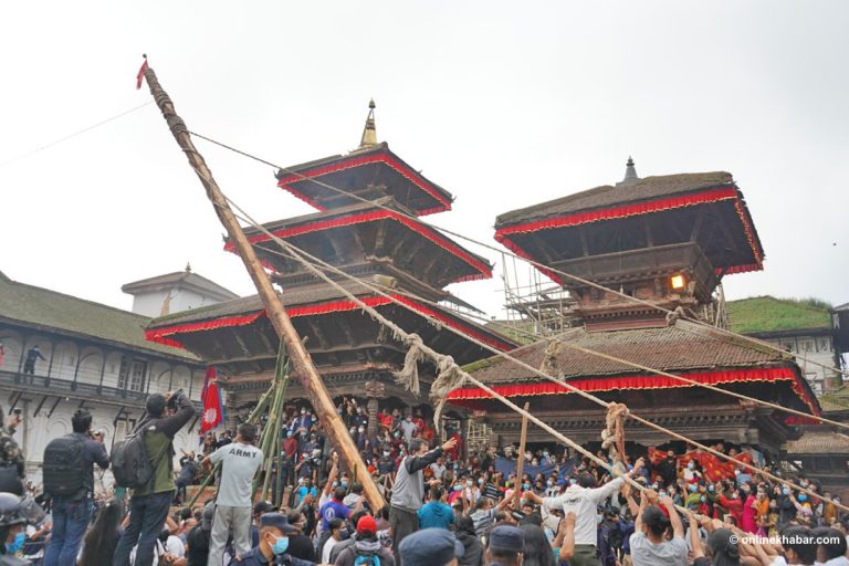 बसन्तपुरमा इन्द्रजात्राको रौनक (फोटो फिचर)