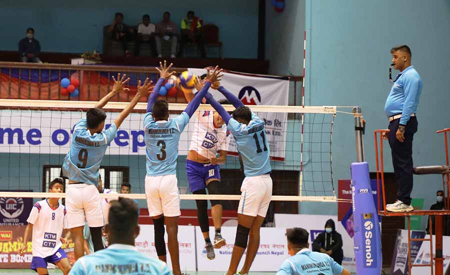 एनभीए भलिबल च्याम्पियनसिपमा गण्डकीको रोमाञ्चक जित