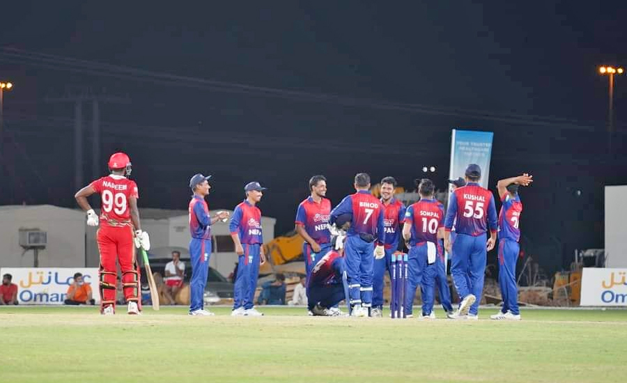 ओमानमाथि नेपालको ७ विकेटको जित