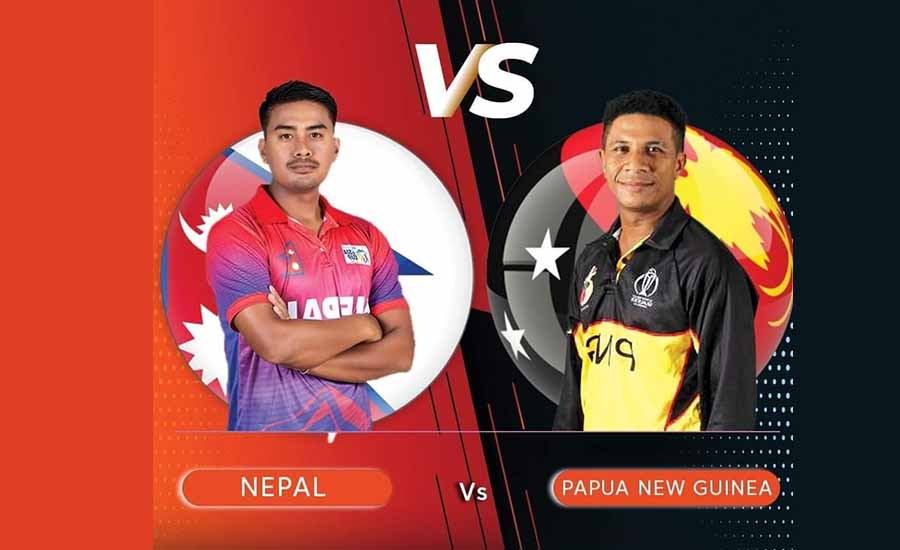 नेपाल र पपुवा न्युगिनीबीचको पहिलो ओडीआई भोलि
