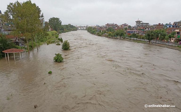 काठमाडौंमै बाढी, शंखमूल पार्क डुबानमा