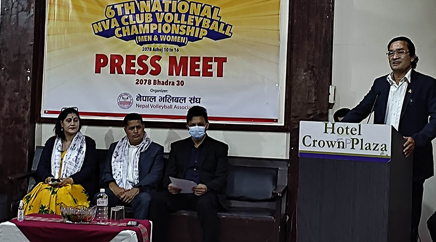 एनभीए भलिबल च्याम्पियनसिप असाेज १० गतेदेखि