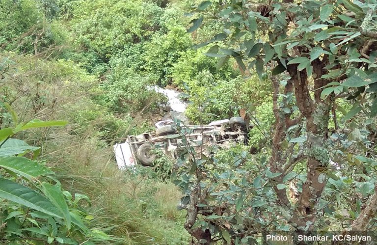 जाजरकोटमा जिप दुर्घटना हुँदा ५ जनाको मृत्यु   