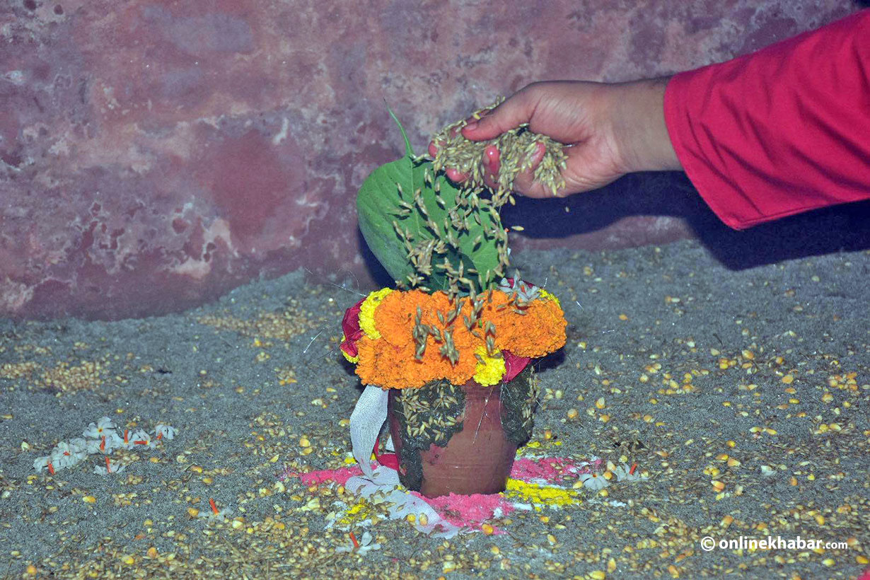 दशैं सुरु, आज घटस्थापना