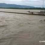 महाकालीमा पानीको बहाव बढ्योः बनवासा पुलमा आवागमन प्रभावित