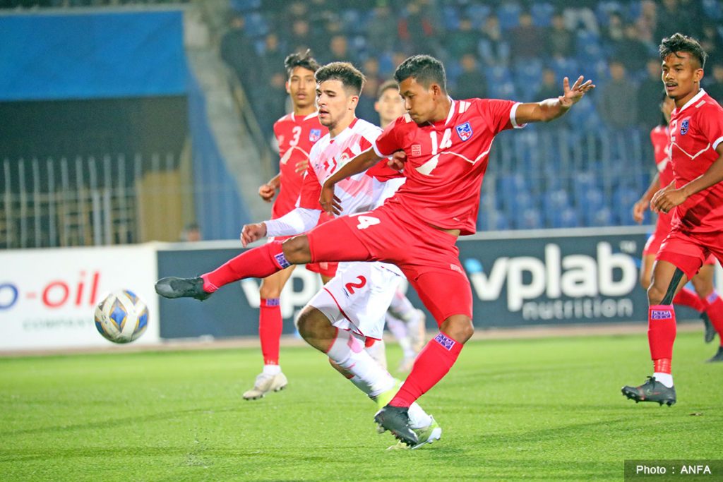 यू-२३ एसियन कप छनोटमा नेपाल ताजिकिस्तानसँग ६-० ले पराजित