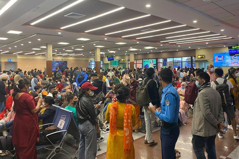 प्रतिकुल मौसमका कारण हवाई उडान प्रभावित