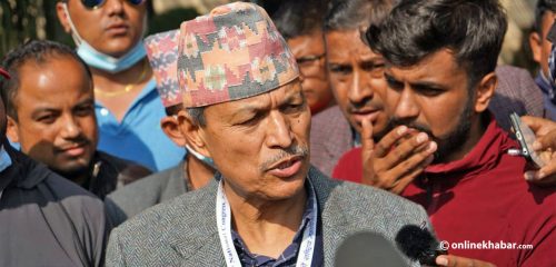 निर्वाचनको बेला पर्चा बाँड्ने काम रोक्न भीम रावलको माग