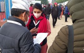 भीम रावललाई भोट नहाल्न भन्दै एमाले प्रतिनिधिहरुलाई बाँडियो पर्चा