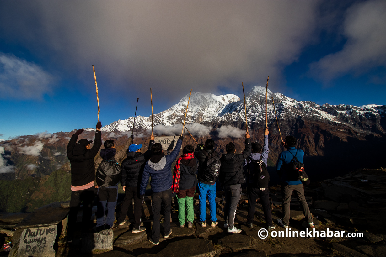 मर्दी हिमाल पदमार्गमा पर्यटक सूचना केन्द्र   