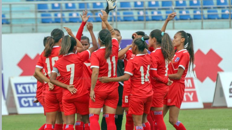 नेपाली महिला फुटबल टिमले भारतमा फाेर नेसन्स कप खेल्ने