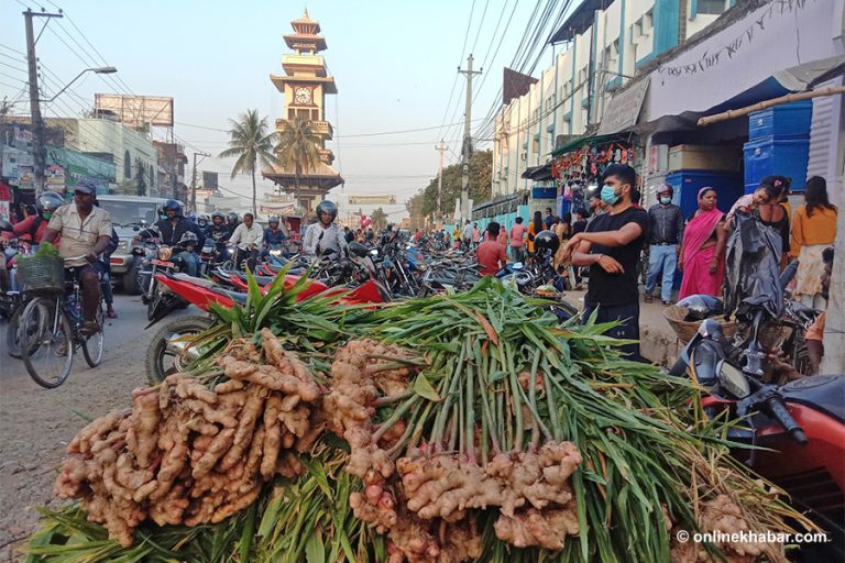 छठ सुरु भएसँगै वीरगञ्जमा बढ्यो चहलपहल, सडकमा ब्यापार बढ्यो