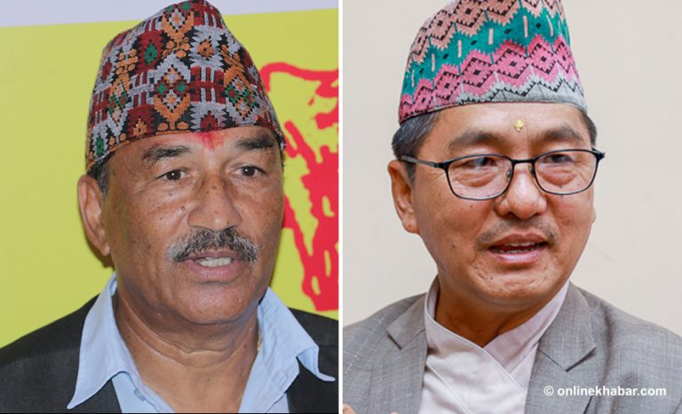 राजेन्द्र लिङ्देन र कमल थापा एउटै मञ्‍चमा