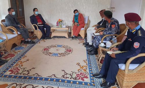 ग्यास विस्थापनको योजना सुरक्षा निकायको भान्साबाट