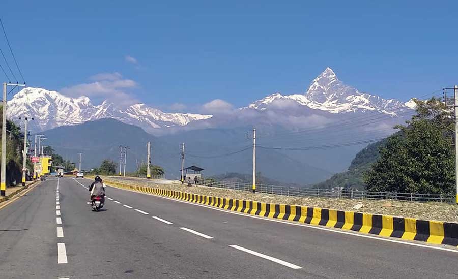 पोखराको भाइरल रोड असुरक्षित