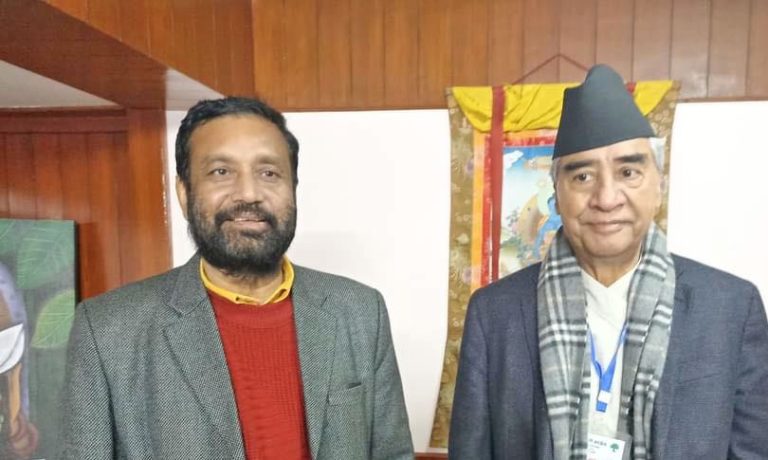 देउवालाई निधिको सम्बोधन- पूर्वप्रधानमन्त्री मात्रै होइन, भावी पनि