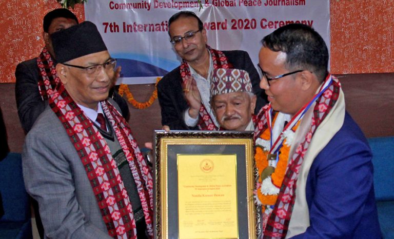 गुवाहटीका पत्रकार देवानलाई अन्तर्राष्ट्रिय सम्मान