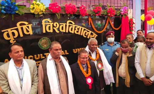 राजविराजमा कृषि विश्वविद्यालयको कार्यालय उद्घाटन