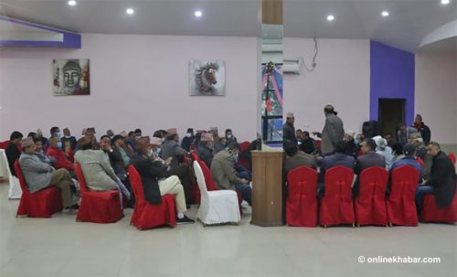 पौडेल समूहको बैठक : साझा उम्मेदवार बनाउन दबाब