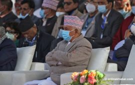 कांग्रेस महाधिवेशनस्थलमा पुगे रामचन्द्र पौडेल
