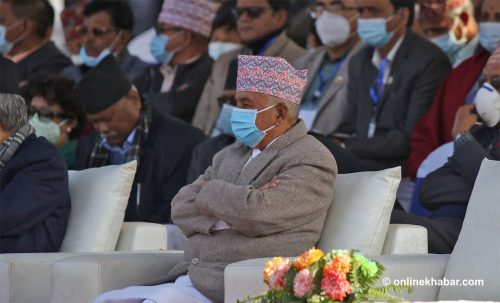 कांग्रेस महाधिवेशनस्थलमा पुगे रामचन्द्र पौडेल