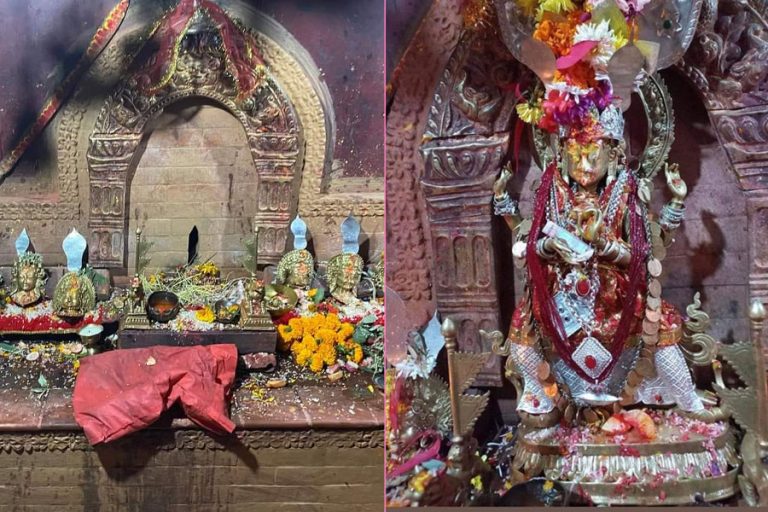 बालकुमारी मन्दिरबाट चोरिएको मूर्तिबारे सुराक दिनेलाई ५ लाख पुरस्कार