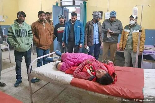 भारतीय प्रधानमन्त्री मोदीलाई कालो झण्डा देखाएकी महिलामाथि गोली प्रहार