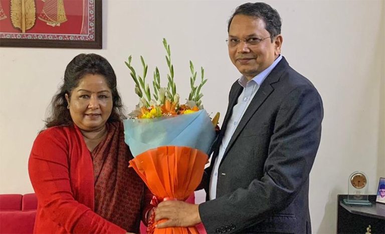 प्रधानमन्त्री पत्नी आरजु र भाजपा विदेश विभाग प्रमुखबीच दिल्लीमा भेटवार्ता