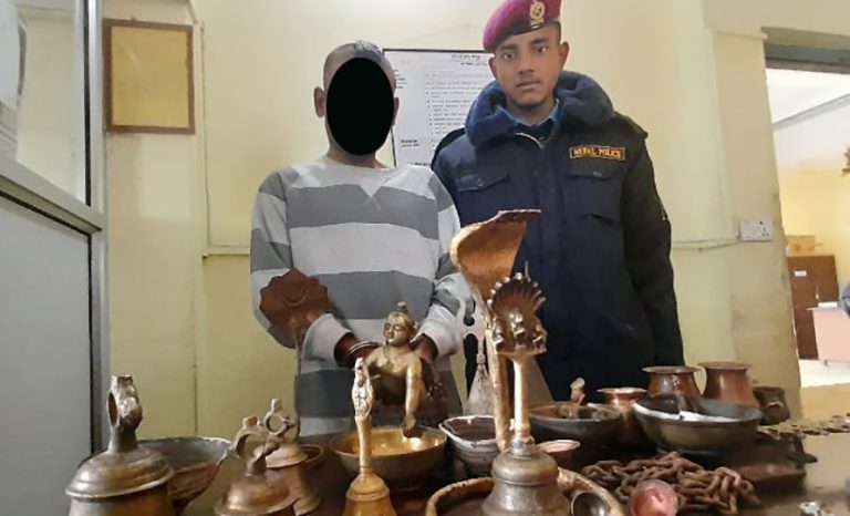रामजानकी मन्दिरबाट मूर्ति चोरी गर्ने एक जना पक्राउ