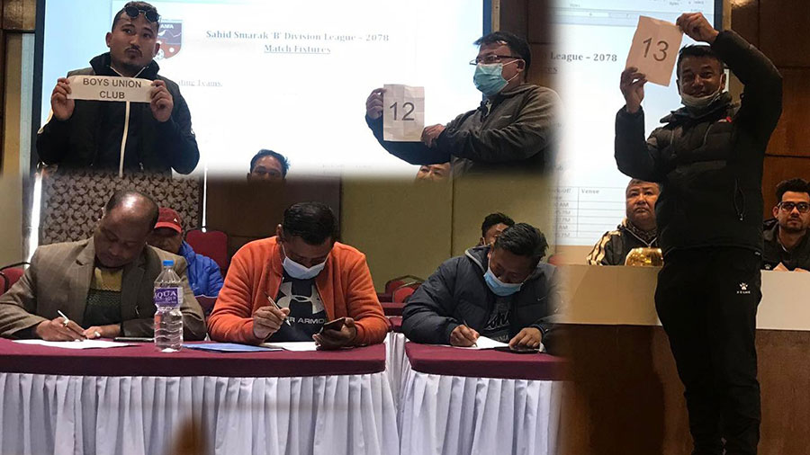 शहीद स्मारक बी डिभिजन लिग फागुन १८ देखि