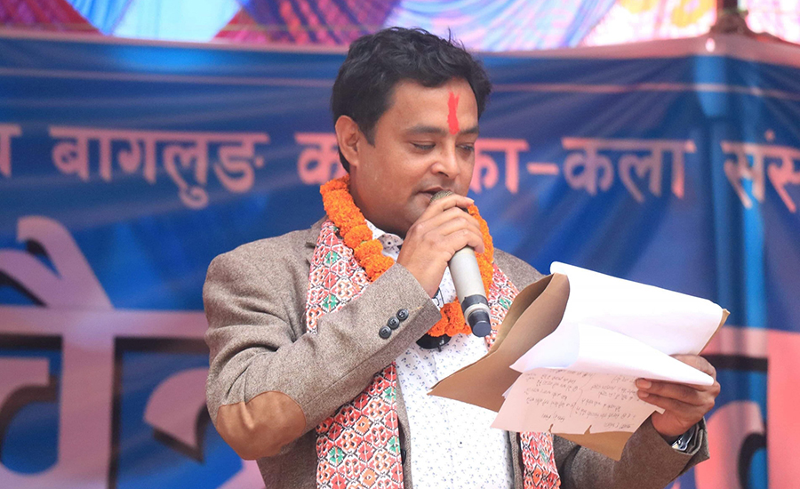 लोकगायक विष्णु खत्री माओवादी केन्द्र गलकोट नगर उपाध्यक्ष चयन