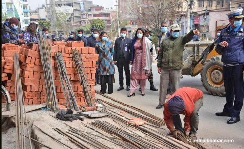 धोविखोला करिडोर सडक अतिक्रमणको मन्त्री झाँक्रीले गरिन् अनुगमन