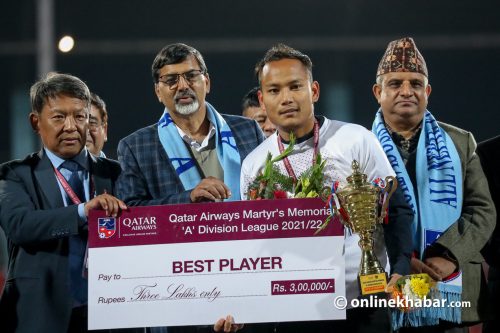 लिगको सर्वोत्कृष्ट खेलाडी बने सुनील बल