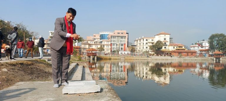 १५ दिनमा कमलपोखरी पुनर्निर्माणको काम सकिने दावी