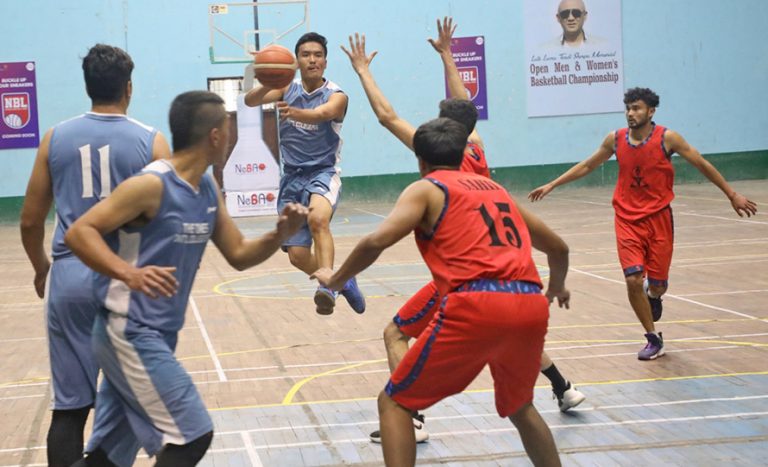 आर्मी र टाइम्स लामा टेण्डी स्मृति बास्केटबलको फाइनलमा