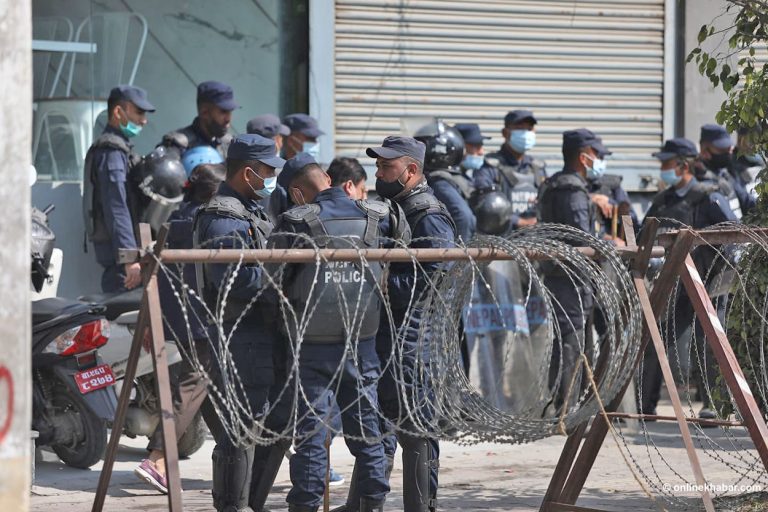 संसद भवन वरपर सुरक्षाकर्मीको तैनाथी बढाइयो