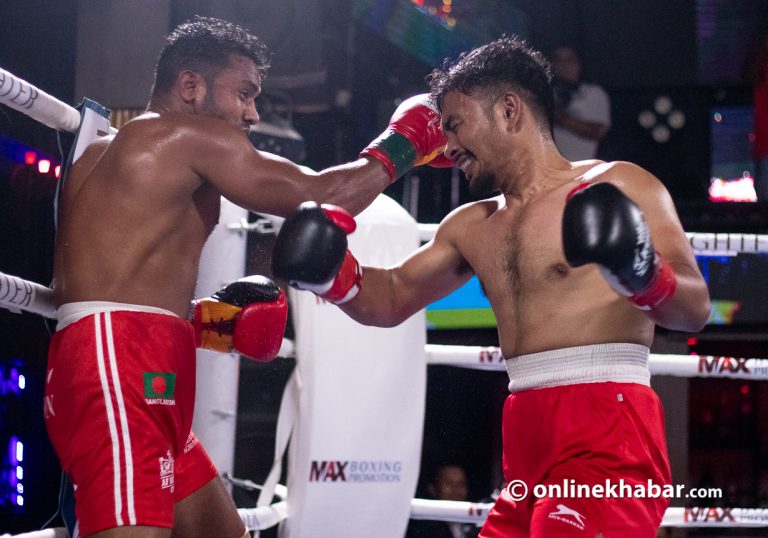 नेपाली मुक्केबाजले भारतीय मुक्केबाजलाई हराए