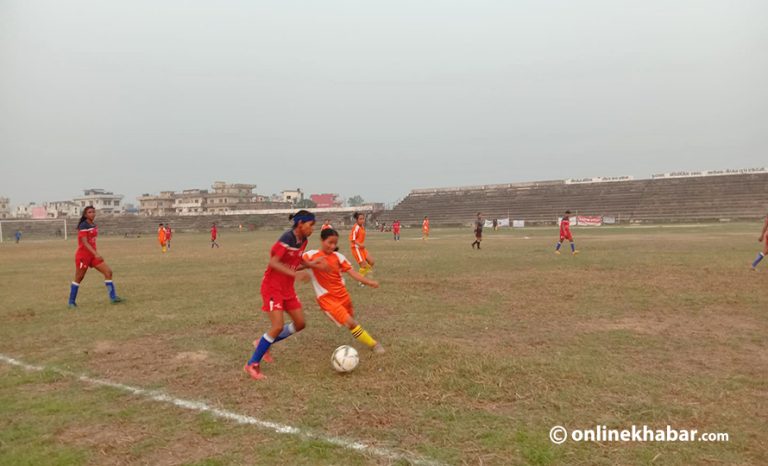 वीरगञ्जमा जारी महिला गोल्डकपमा नरकटियागञ्ज विजयी