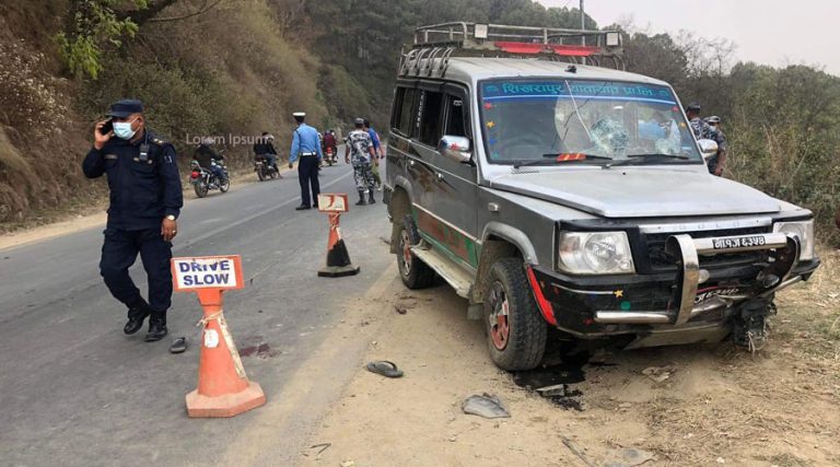 चोभारमा दुर्घटना हुँदा दुईजनाको मृत्यु