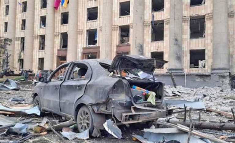युक्रेनका ठूला शहरमा रुसी सेनाको बमबारी, खार्किभमा २१ जना मारिए