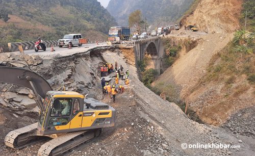 नारायणगढ-मुग्लिन खण्डका ३ पुल अझै सुरु भएनन्