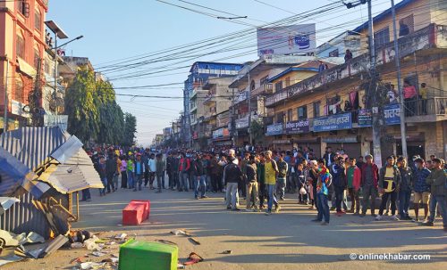 युवकको मृत्युपछि सुर्खेतको वीरेन्द्रनगर तनावग्रस्त