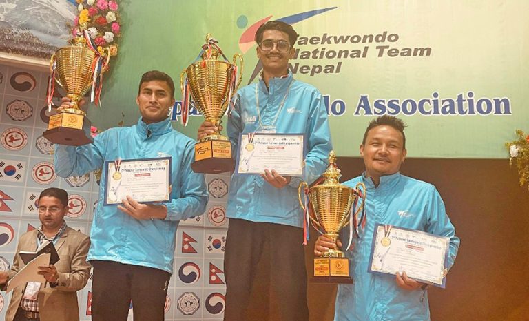 राष्ट्रिय तेक्वान्दोमा बागमती बन्यो टिम च्याम्पियन