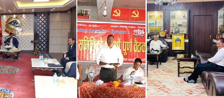 विप्लव समूहका नेताहरुको घरदैलो : चुनावमा आउँछौं, चुनावमा आउँदैनौं !