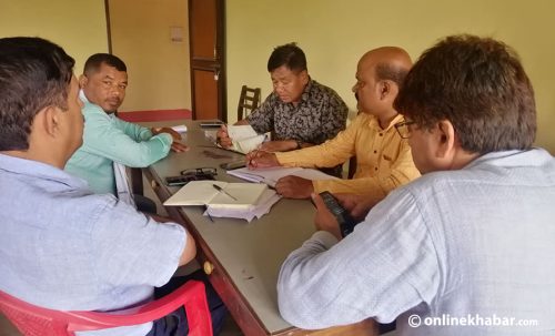 हलमा कार्यदलको बैठक, सभापतिको कार्यकक्षमा नाराबाजी