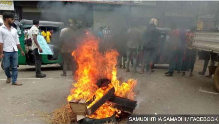 श्रीलंकामा प्रहरीले गोली चलाउँदा एक जनाको मृत्यु, अमेरिकाको निन्दा